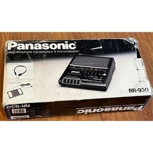 Panasonic Rr-930 Microcassette Transcriber with Foot Pedal